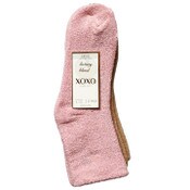Wholesale - 2pk LADIES XOXO CUSHION QTR SUPER SOFT SOCKS SIZE 4-10 C/P 48, UPC: 662239079259